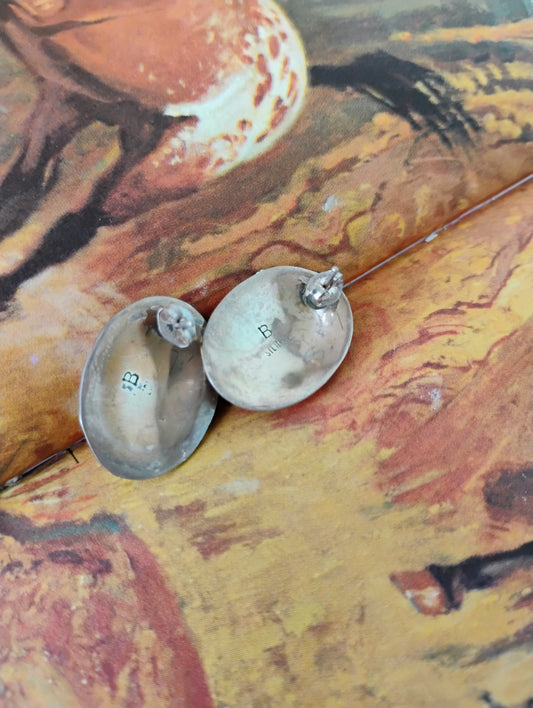 Navajo MOP Sterling Silver Earrings