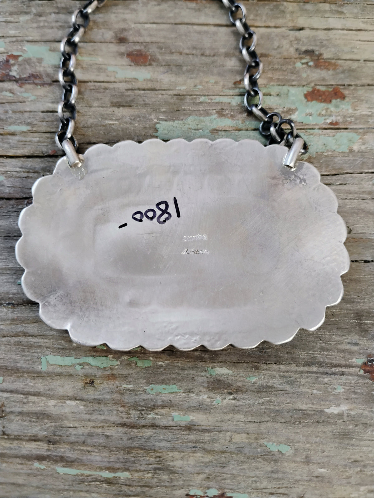 Larry Etsitty bar necklace