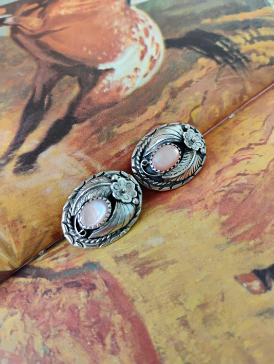 Navajo MOP Sterling Silver Earrings