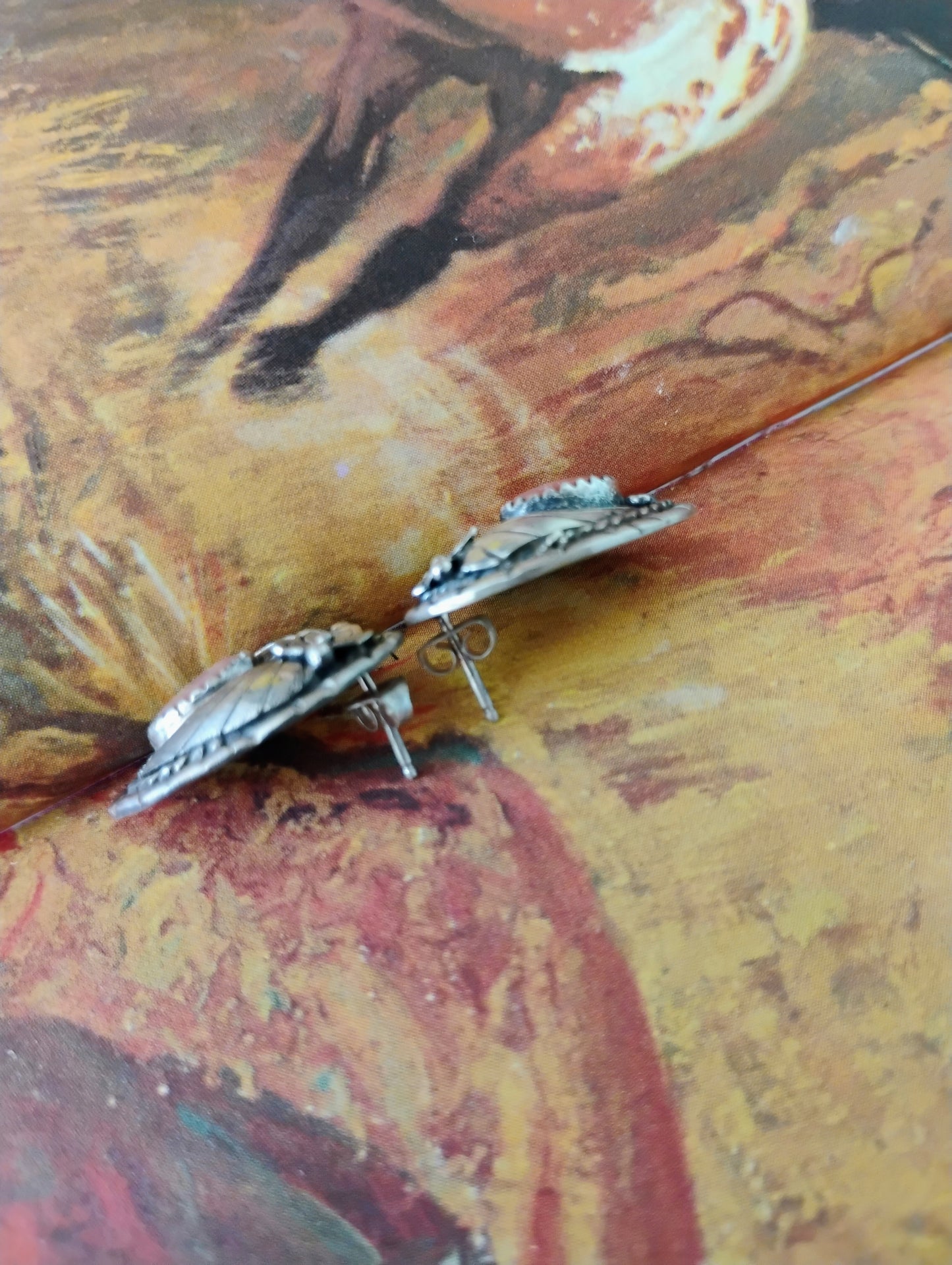 Navajo MOP Sterling Silver Earrings