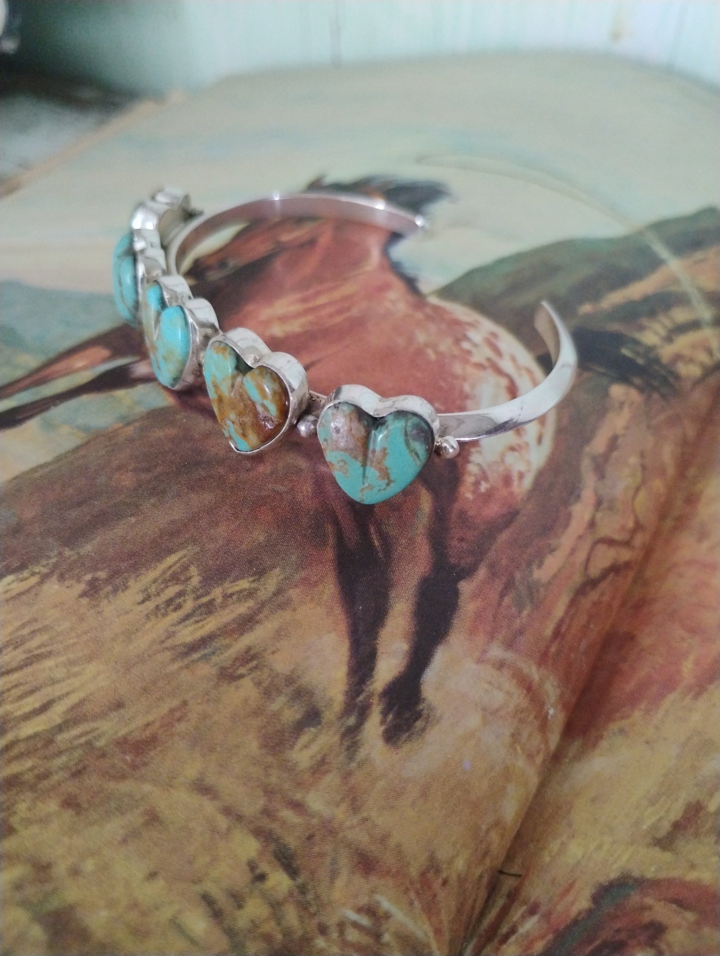 Arnold Goodluck Kingman Heart Cuff