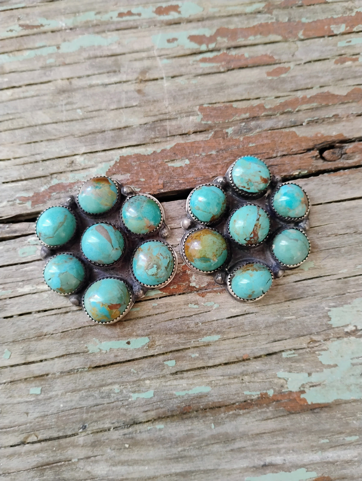 Huge cluster earrings