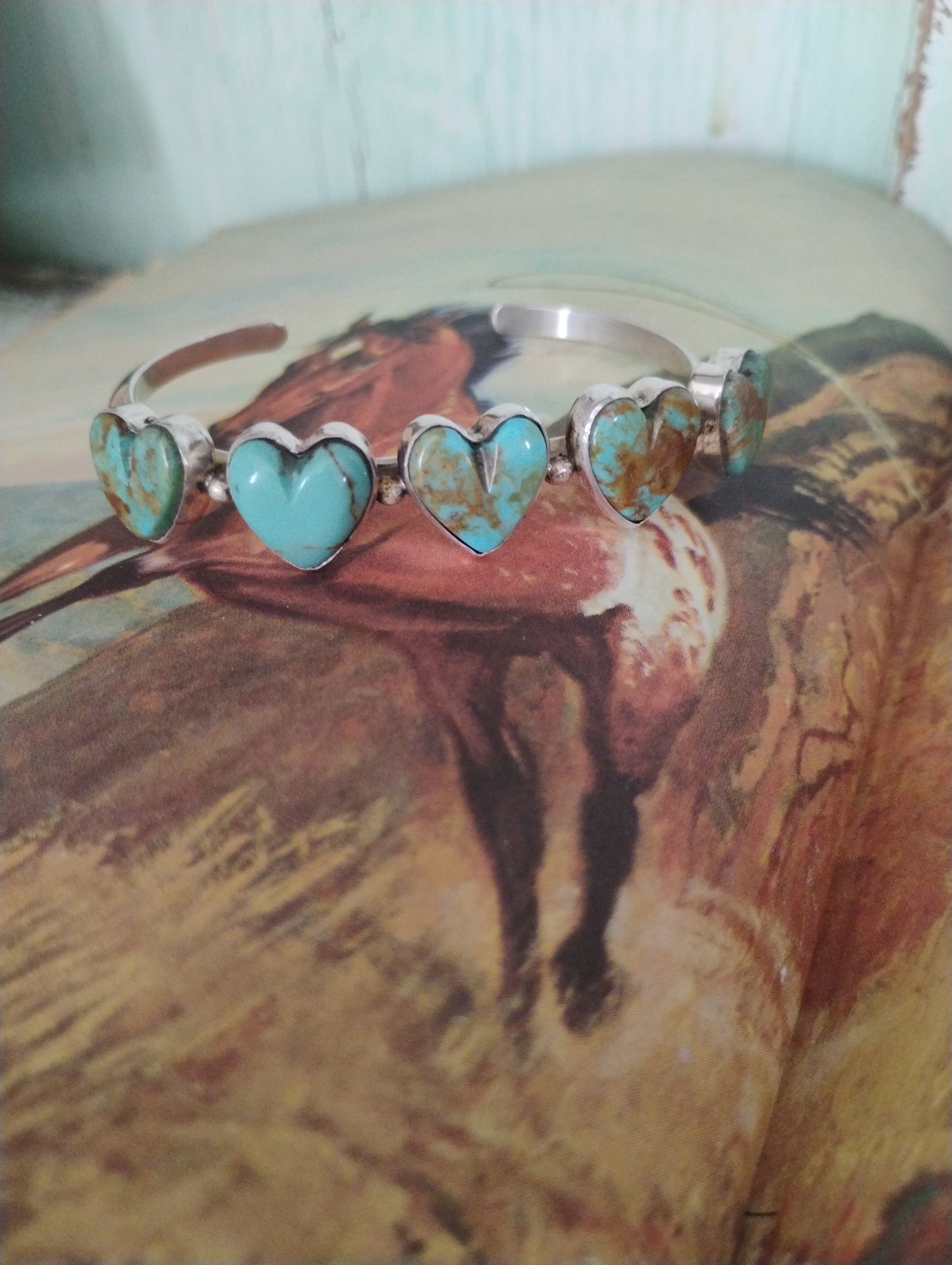 Arnold Goodluck Kingman Heart Cuff